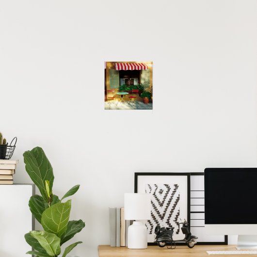 Bistro - Canvas Print (Thuiskantoor)