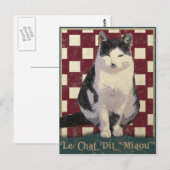 bistro Cat Briefkaart (Voorkant / Achterkant)