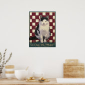  bistro Cat Poster (Keuken)
