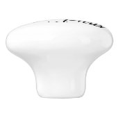 Bistro de Paris  Sign Drawer Pull Keramische Knop (Zijkant)