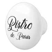Bistro de Paris  Sign Drawer Pull Keramische Knop (Rechts)