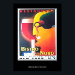 Bistro Du Nord New York Art Deco poster<br><div class="desc">Restaurant Bistro Du Nord  Retro Print New York vintage images,  vintage posters,  retro afbeeldingen,   illustraties,  Victoriaans afbeeldingen,   afbeeldingen,   retro,  Popular,  Décor Styles,  retro-achtige poster,  vintage poster,  kunst,  vintage,  cool,  modern,  Victoriaans,  land,  landschappen,  retro,  art deco,  middellandse zee,  azië,  frans,  art nouveau,  vintage illustraties,  vintage winkel</div>