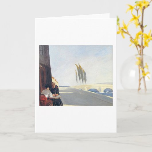 Bistro - Edward Hopper Kaart (Gele Bloem)