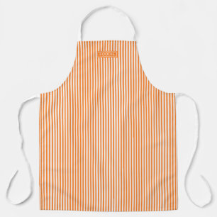 Bistro Foodie Oranje Spice Café Stripe Patroon Schort