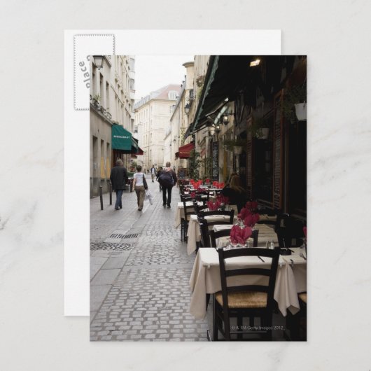 Bistro in Parijs 2 Briefkaart (Voorkant / Achterkant)