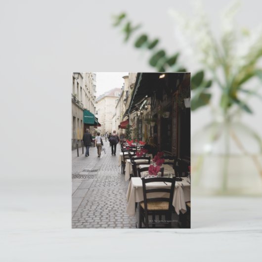 Bistro in Parijs 2 Briefkaart (Staand voorkant)