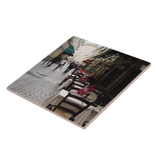 Bistro in Parijs 2 Tegeltje (Zijkant)