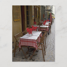 Bistro in Parijs Briefkaart