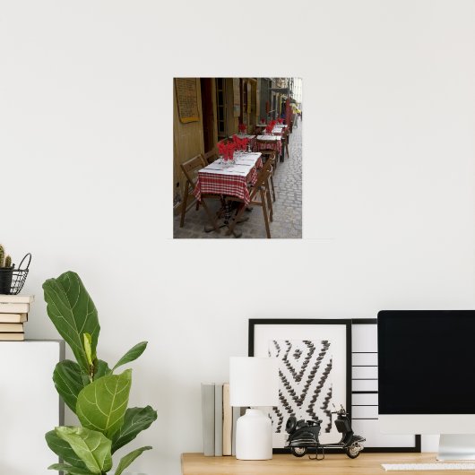 Bistro in Parijs Poster (Thuiskantoor)