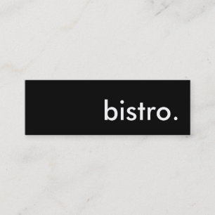 bistro. mini visitekaartje