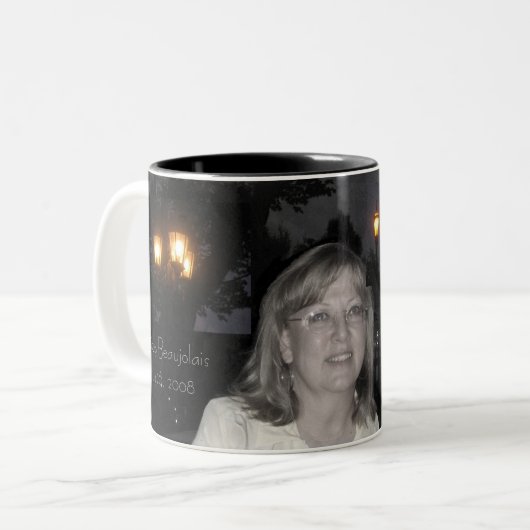 Bistro-Mok Tweekleurige Koffiemok (Voorkant links)