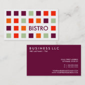 BISTRO (moskeesvierkantjes) Visitekaartje (Voorkant / Achterkant)