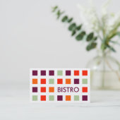 BISTRO (moskeesvierkantjes) Visitekaartje (Staand voorkant)