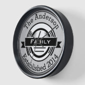 Bistro stijl esthetische familienaam retro logo (Hoek)