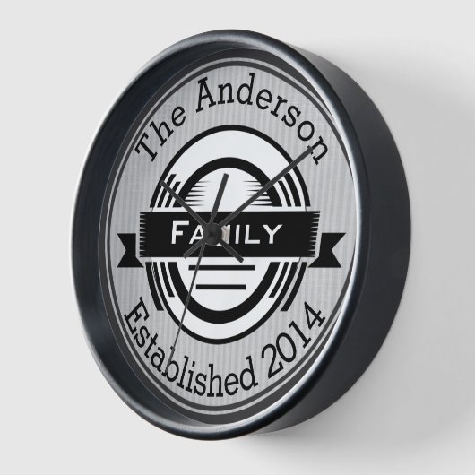 Bistro stijl esthetische gezinsnaam retro logo (Hoek)