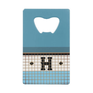 Bistro Tegel Gold Monogram Creditkaart Flessenopener