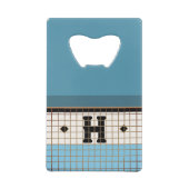  Bistro Tegel Gold Monogram Creditkaart Flessenopener (Achterkant)