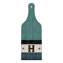  Bistro Tegel Turquoise Monogram Snijplank