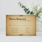 Bistro Wedding rsvp Kaartje (Staand voorkant)