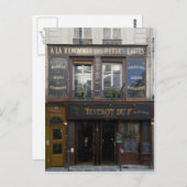 Bistrot Dui ~ Wine Bar ~ Restaurant ~ Parijs Frank Briefkaart (Voorkant / Achterkant)