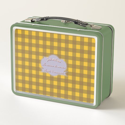 Bistrot Frans geel en bruin (Achterkant)