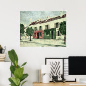 Bistrot in de buitenwijken poster (Thuiskantoor)
