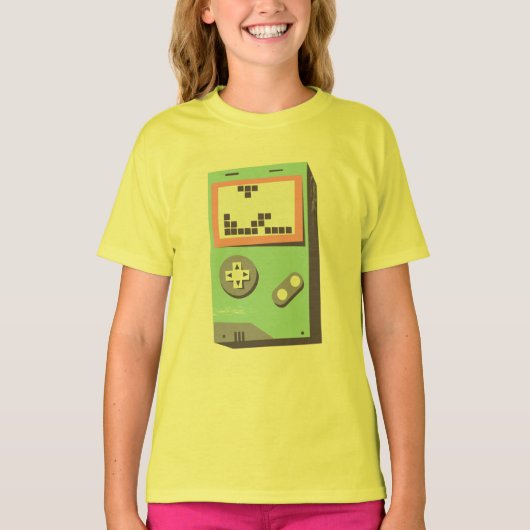 Bit GameBoy Gebouwd van Bakstenen T-shirt (Voorkant)