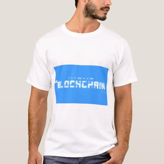 Bit glitch blockchain t-shirt (Voorkant)