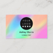 Bit Me Pink QR Code Logo Social Media Twitt Visitekaartje (Achterkant)