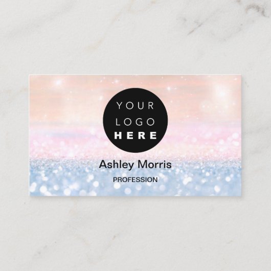 Bit Me QR Code We accepteren Bitcoin Blue Ombre Visitekaartje (Achterkant)