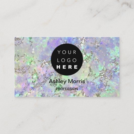 Bit Me QR-code We accepteren bitmunt Logo Glitter Visitekaartje (Achterkant)