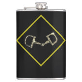 bit & stirrup heupfles (Voorkant)