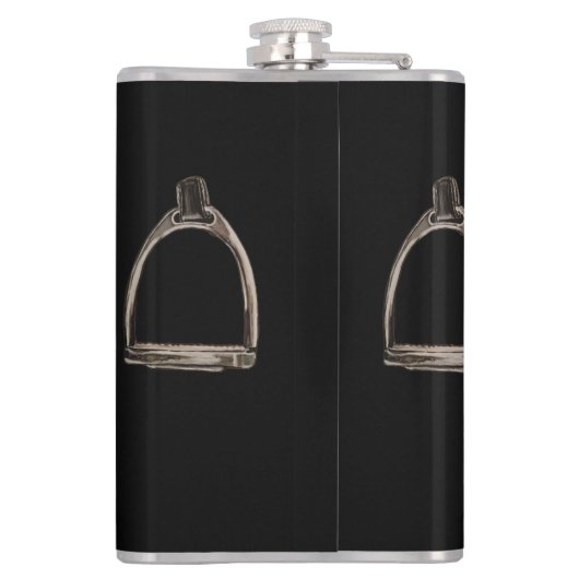 bit & stirrup heupfles (Achterkant)