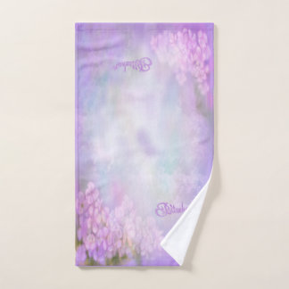 Bitachon Purple Flowers Handdoek