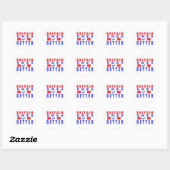 BITAIN DOET HET BETER WORD PATTERN POSTER RONDE STICKER (Vel)