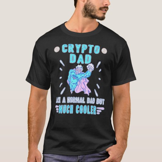 Bitangle Crypto Father Dad Trader Crypto T-shirt (Voorkant)