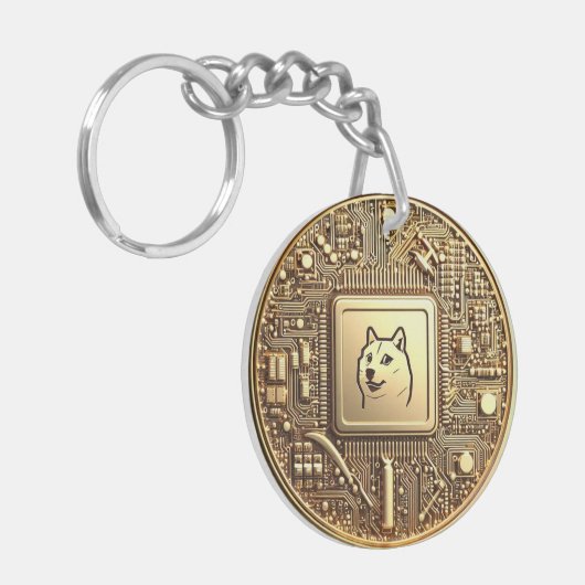 BitCap Dogecoin Inspiratie Sleutelhanger (Voorkant Links)