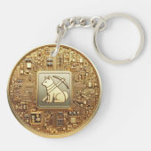 BitCap Shiba Inu-Sleutelhanger Sleutelhanger (Achterkant)