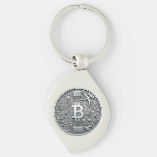 BitCap Sleutelhanger Silver (Voorkant)