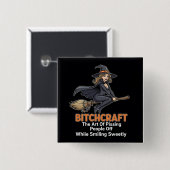 "BITCHCRAFT" | Grappige woorddefinitie Button (Voorkant /achterkant)