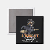 "BITCHCRAFT" | Grappige woorddefinitie Magneet (Voorkant / Achterkant)