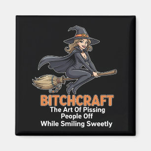 "BITCHCRAFT" Grappige woorddefinitie Magneet