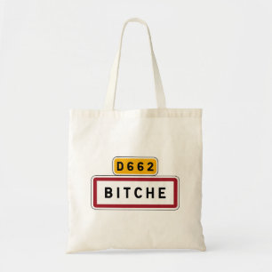 Bitche, wegwijzer, Frankrijk Tote Bag