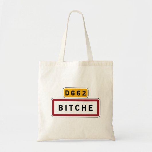 Bitche, wegwijzer, Frankrijk Tote Bag (Voorkant)