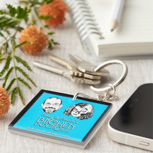 Bitchen Boutique Logo Sleutelhanger (Voorkant Rechts)