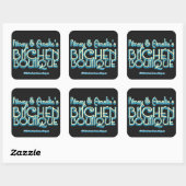 Bitchen Boutique Titel Vierkante Stickers (6) (Vel)