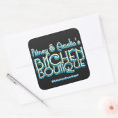 Bitchen Boutique Titel Vierkante Stickers (6) (Envelop)