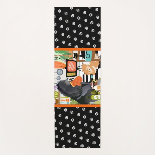 BITCHEN KITCHEN cute dog cooking chef Yogamat (Voorkant)