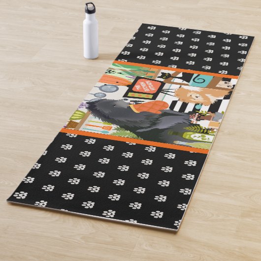 BITCHEN KITCHEN cute dog cooking chef Yogamat (In situ)