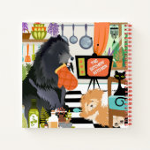 BITCHEN KITCHEN cute dog cooking RECIPE Notebook Notitieboek (Achterkant)
